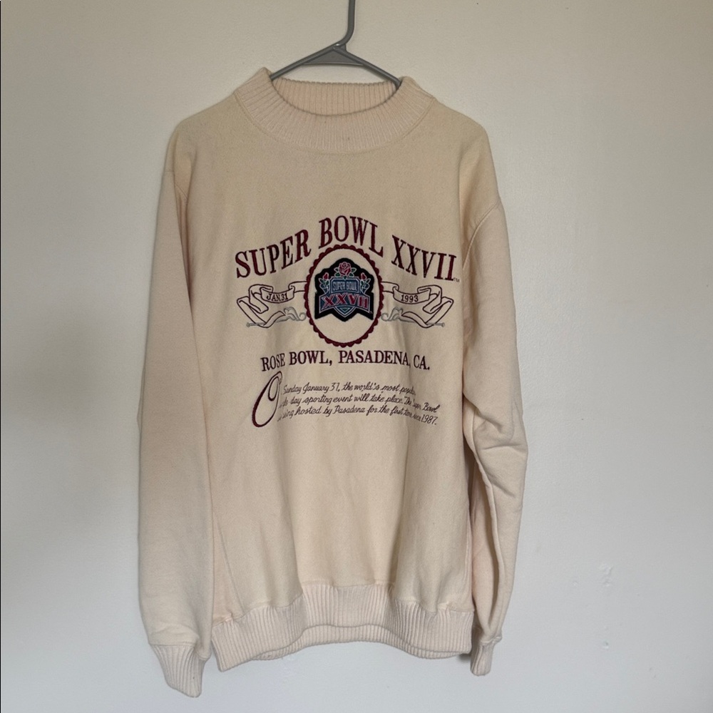 Super Bowl XVII Cream Sweater